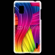 Coque LG Optimus G Fibres de couleur