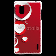 Coque LG Optimus G Cœur en porcelaine