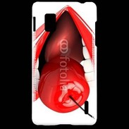 Coque LG Optimus G Cerise et bouche 2