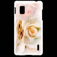 Coque LG Optimus G Alliance sur fond de rose