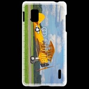 Coque LG Optimus G Avio Biplan jaune