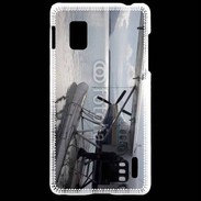 Coque LG Optimus G Hydravion noir et blanc