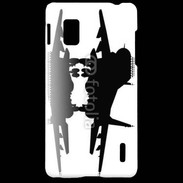 Coque LG Optimus G Silhouette avion de chasse