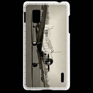 Coque LG Optimus G Avion T6 noir et blanc