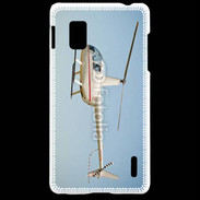 Coque LG Optimus G Hélicoptère R44 blanc