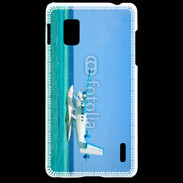 Coque LG Optimus G Hydravion au dessus de la mer turquoise