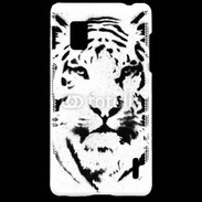 Coque LG Optimus G Tatouage Tigre