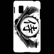 Coque LG Optimus G Tatouage Samouraï