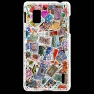 Coque LG Optimus G Patchwork de timbres