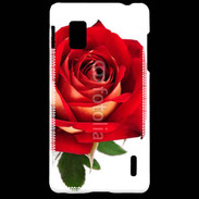 Coque LG Optimus G Rose rouge
