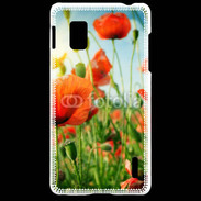 Coque LG Optimus G Champs de coquelicots