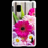 Coque LG Optimus G Bouquet de fleur sur bois