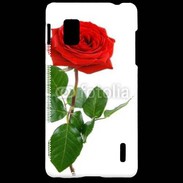 Coque LG Optimus G Rose rouge 2