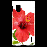 Coque LG Optimus G Hibiscus rouge