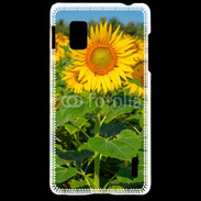 Coque LG Optimus G Champs de Tournesol