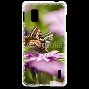 Coque LG Optimus G Fleur et papillon