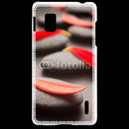 Coque LG Optimus G Galet et pétales