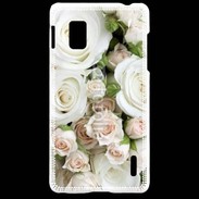 Coque LG Optimus G Rose blanche et rose 5