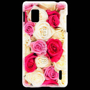 Coque LG Optimus G Fond de roses 5