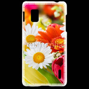 Coque LG Optimus G Fleurs des champs multicouleurs