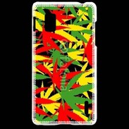 Coque LG Optimus G Fond de cannabis coloré