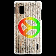 Coque LG Optimus G Peace and love graffiti