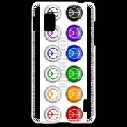 Coque LG Optimus G Love and peace 5