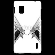 Coque LG Optimus G Double flingue