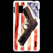Coque LG Optimus G Pistolet USA