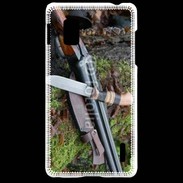 Coque LG Optimus G Fusil de chasse et couteau 2
