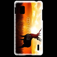 Coque LG Optimus G Silhouette d'un cerf 5