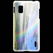 Coque LG Optimus G Arc en ciel à la montagne