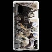 Coque LG Optimus G Abrivado Chevaux et taureaux