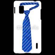 Coque LG Optimus G Cravate bleue