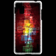 Coque LG Optimus G Fond abstrait coloré