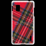 Coque LG Optimus G Mode tissus écossais rouge