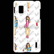 Coque LG Optimus G Illustration fashion girl 2