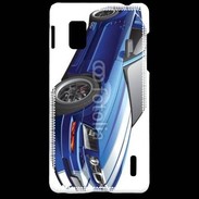 Coque LG Optimus G Mustang bleue