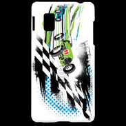 Coque LG Optimus G Course de voiture rétro