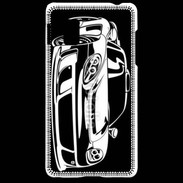 Coque LG Optimus G Illustration voiture de sport en noir et blanc