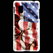 Coque LG Optimus G Drapeau et monnaie américaine