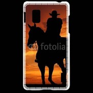 Coque LG Optimus G Silhouette de cowboy