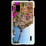 Coque LG Optimus G Cote italienne fleurie