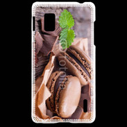 Coque LG Optimus G Macaron chocolat 