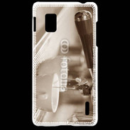Coque LG Optimus G Expresso noir et blanc
