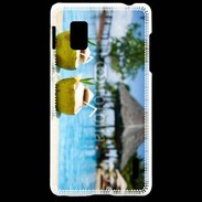 Coque LG Optimus G Pina colada au bord de la piscine