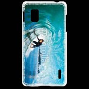 Coque LG Optimus G Surfeur dans un tube