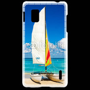 Coque LG Optimus G Bateau plage de Cuba