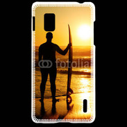 Coque LG Optimus G Surfer couché de soleil