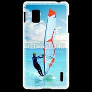 Coque LG Optimus G Planche à voile en mer des caraïbes